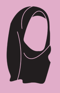 hijab lady silhouette 