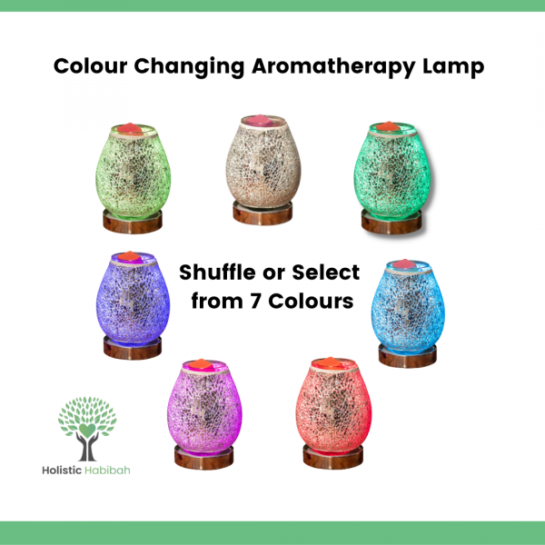 Different colours of the mosaic aromatherapy oil burner