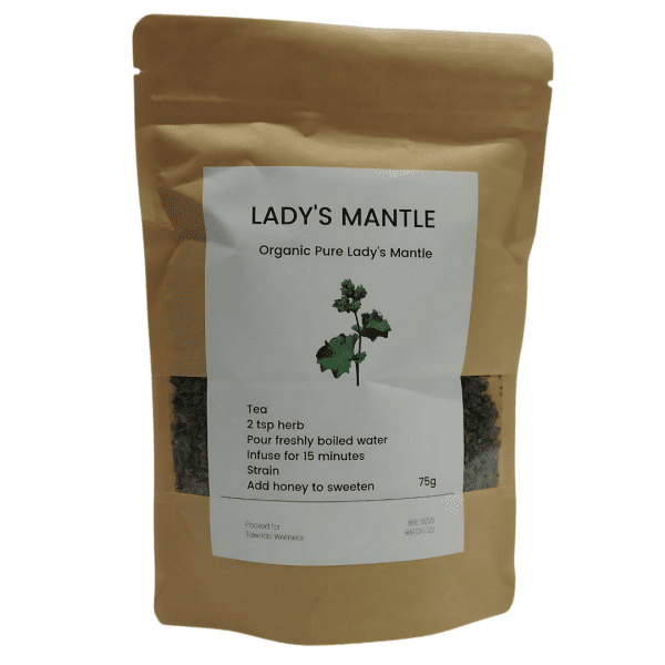 lady's mantle tea for heavy bleeding and cramps, organic loose leaf