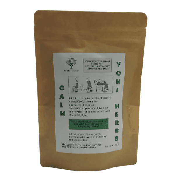 vaginal steaming herbs for vaginismus, menopause, cooling blend